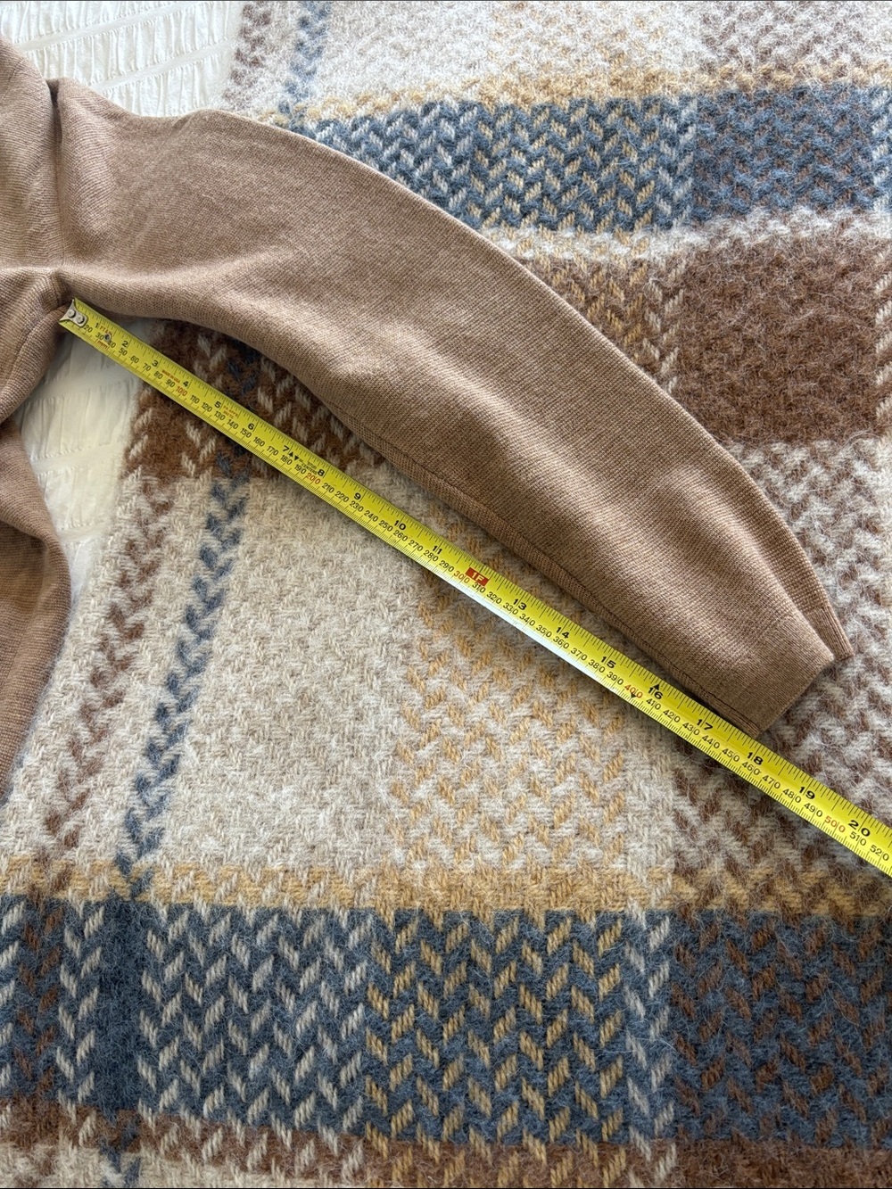 Club Monaco Camel Brown Midi Sweater Dress 100%wool - Picture 9 of 9